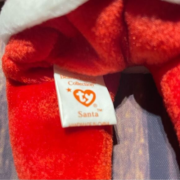 TY Santa Beanie Baby December 6,1998 5th gen - Picture 4 of 8